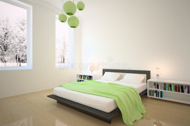 Green bedroom