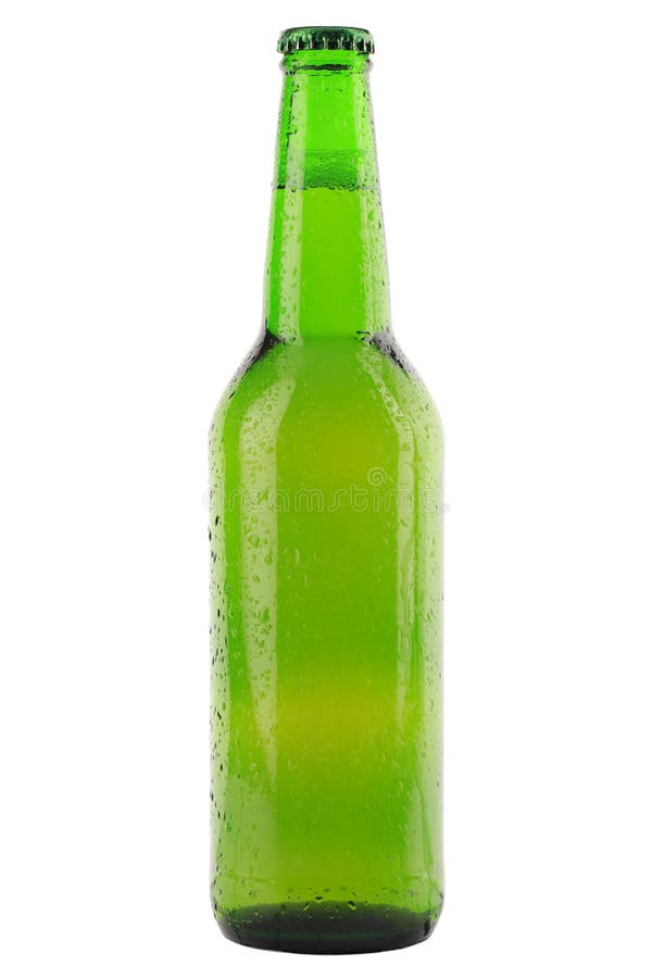 Green beer bottle