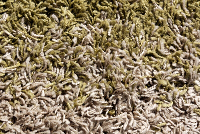 Green and Beige Color Carpet Surface. Stock Photo Image of fluffy, soft 80611490