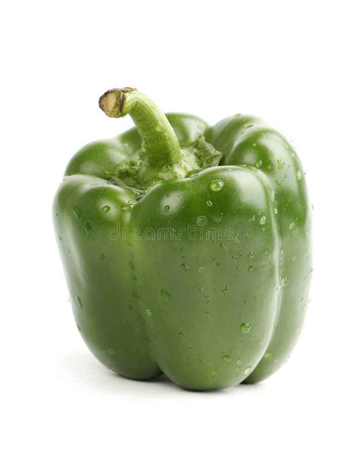 Green bell pepper stock image. Image of separated, vegan 40909007