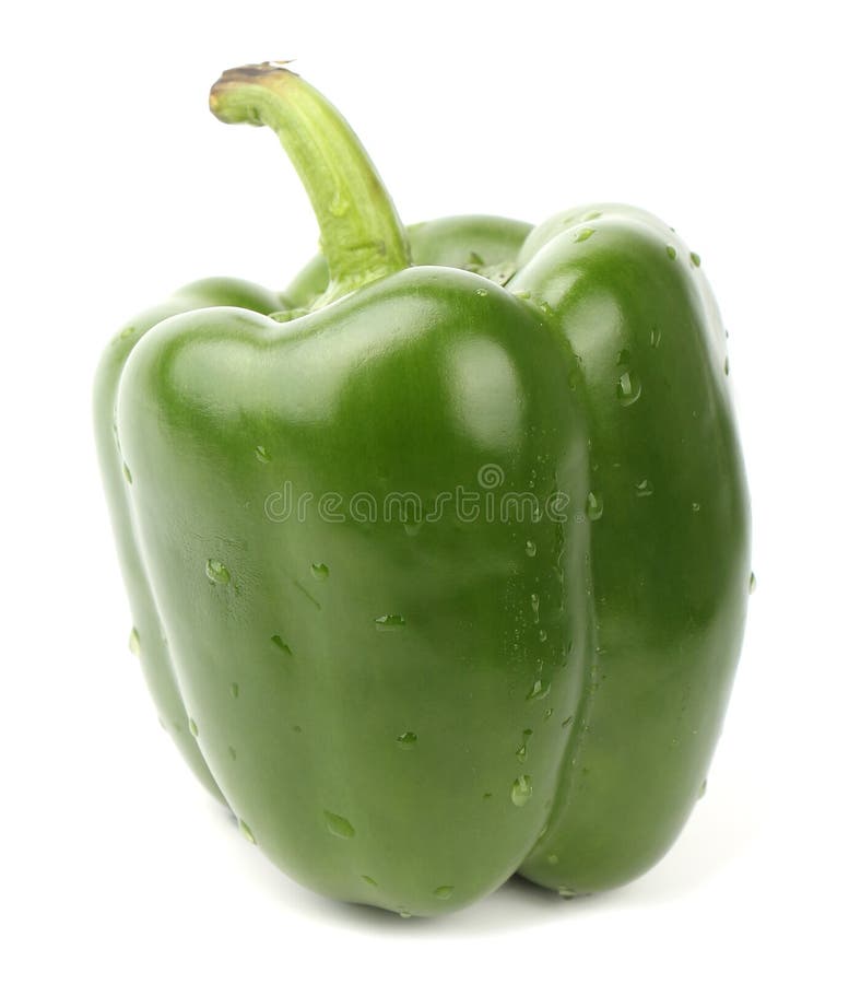 Two green bell pepper stock photo. Image of minerals 40909236