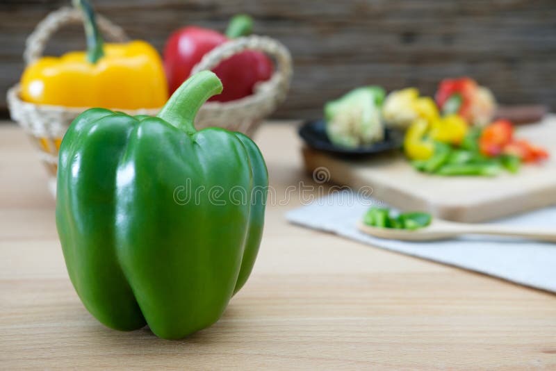 Green bell peppers stock photo. Image of healthy, agricultural 78448662