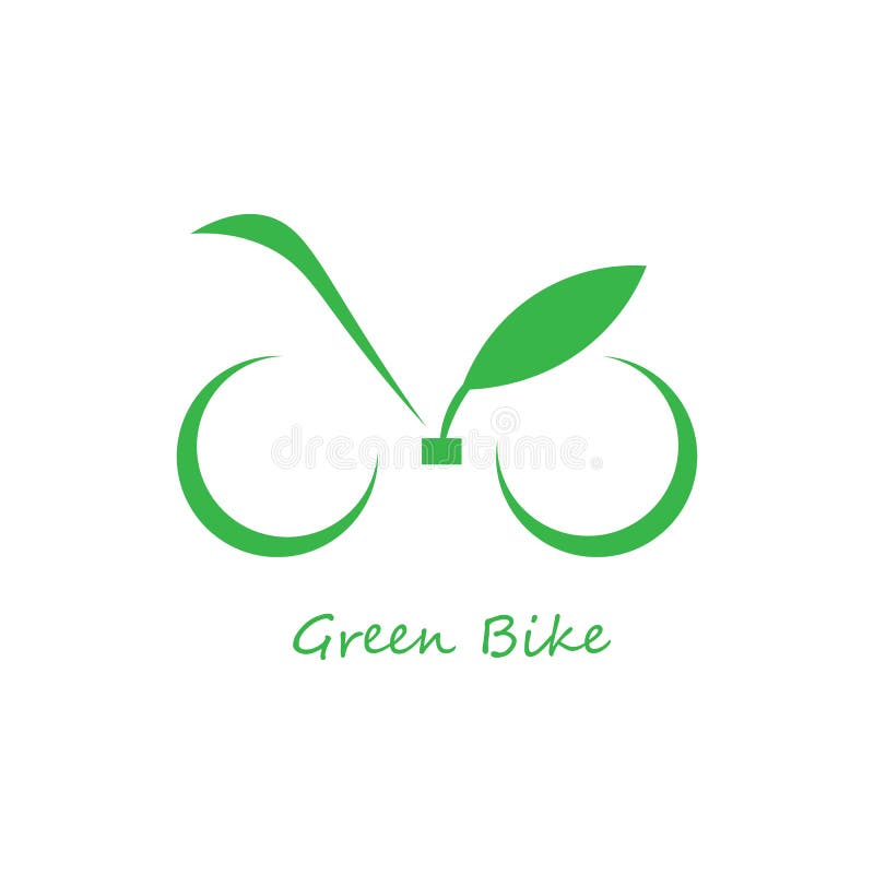 Green Bike Illustration Logo Vector Stock Vector Illustration of