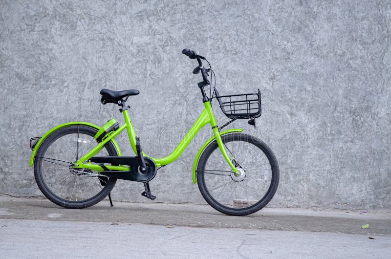 Green bike stock image. Image of motion, rush, lifestyle 2313539