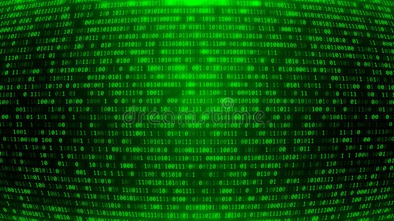 Green Binary Code BG. Coding Or Hacking Concept. Stock Vector ...