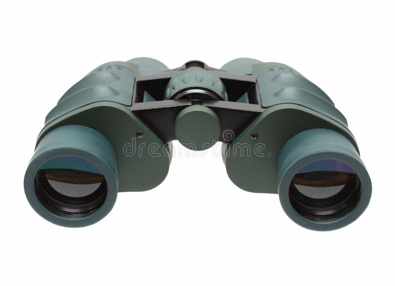 Green binoculars stock image. Image of black, blue, distant 10366709