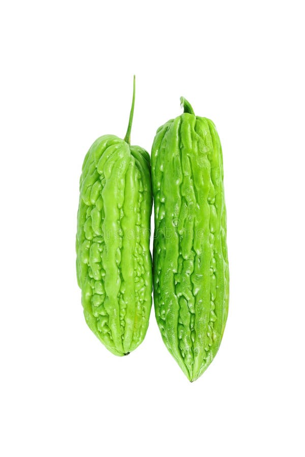 Closeup Green Vegetable Balsam Apple, Balsam Pear, Bitter Cucumber