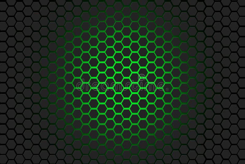 Green and Black Hexagon Background Stock Illustration Illustration of abstract, black 61782810