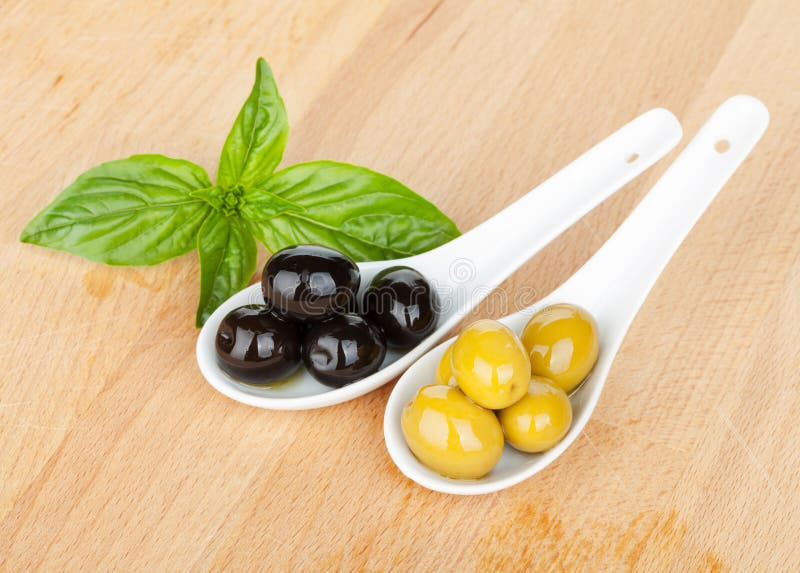 Green and black olives stock image. Image of macro, diet 38164785