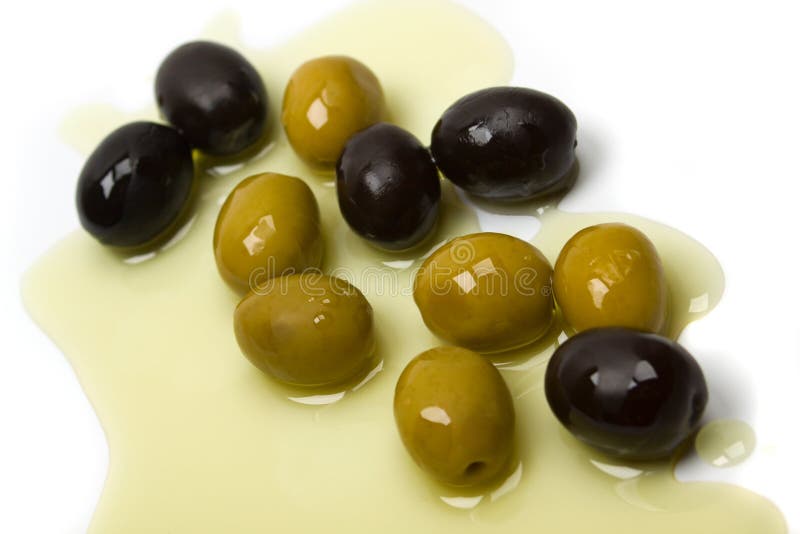 Green and black olives stock image. Image of olive, food 9752159