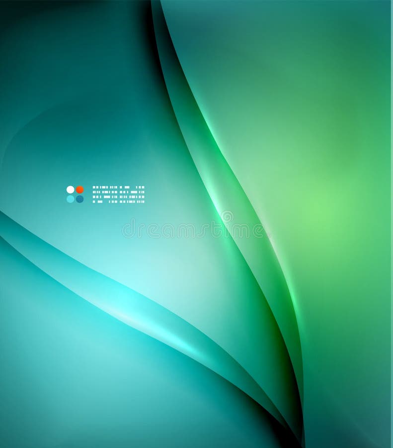 Green Blue Abstract Background Design Template Stock Illustrations