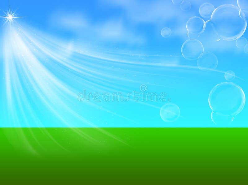 Green and blue fairy background