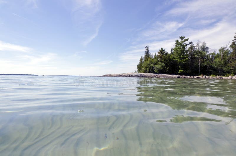 Green and blue water stock image. Image of superior, vacation 24868245