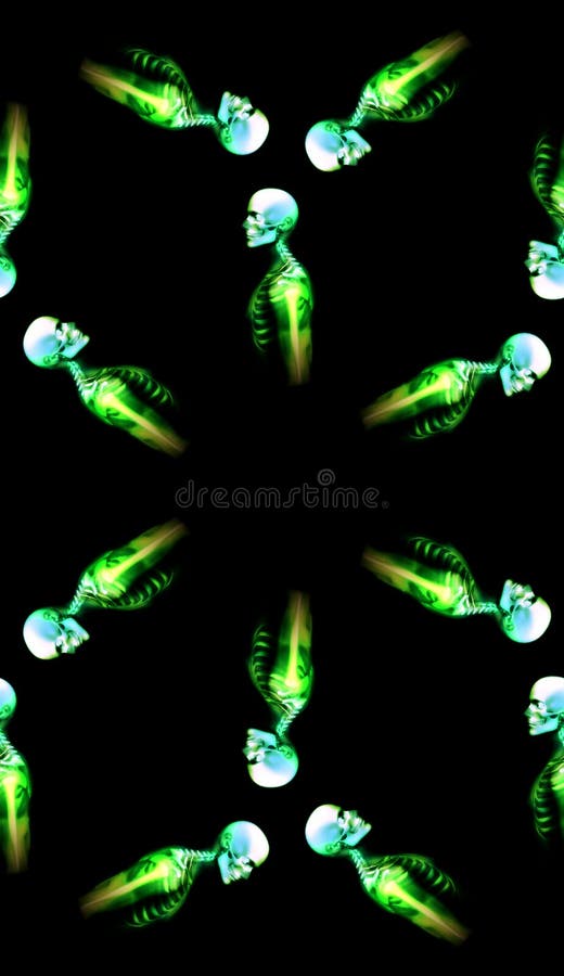 Green Bones Pattern Background 5