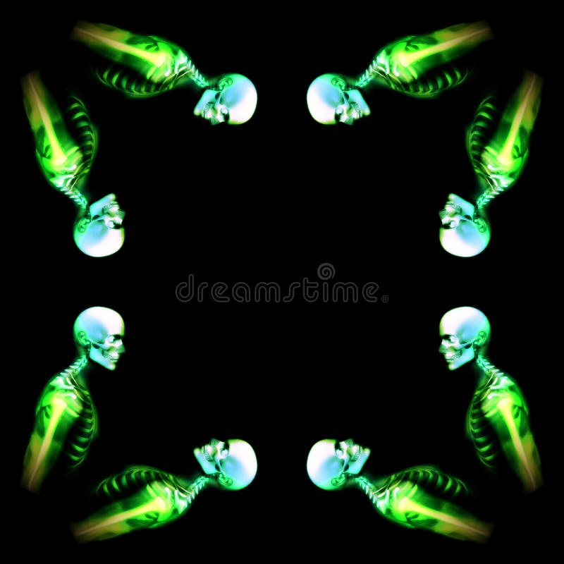 Green Bones Pattern Background Picture. Image 5982185