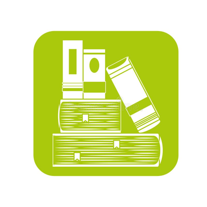 Green ebooks stock illustration. Illustration of ebook 12727077