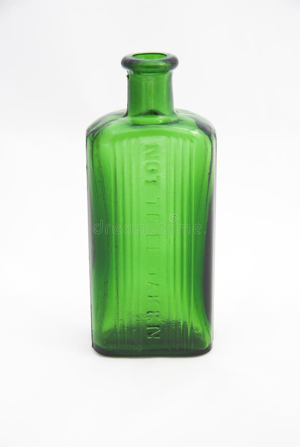 Green Bottle stock image. Image of glass, bottle, white 23293063