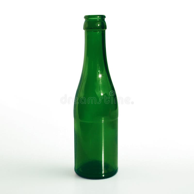 Green bottle stock image. Image of glass, green, drink 329791