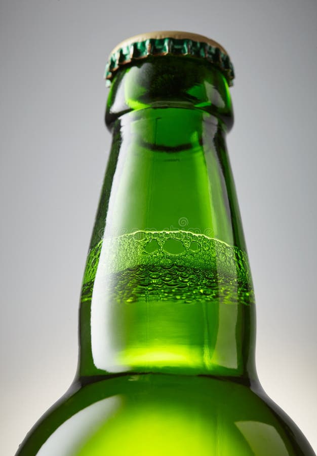 Green bottle of beer stock photo. Image of cold, translucent 51829514