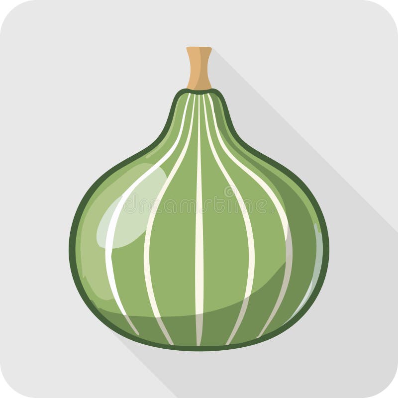 Green Bottle Gourd Illustration auf grauem Hintergrund lizenzfreie abbildung