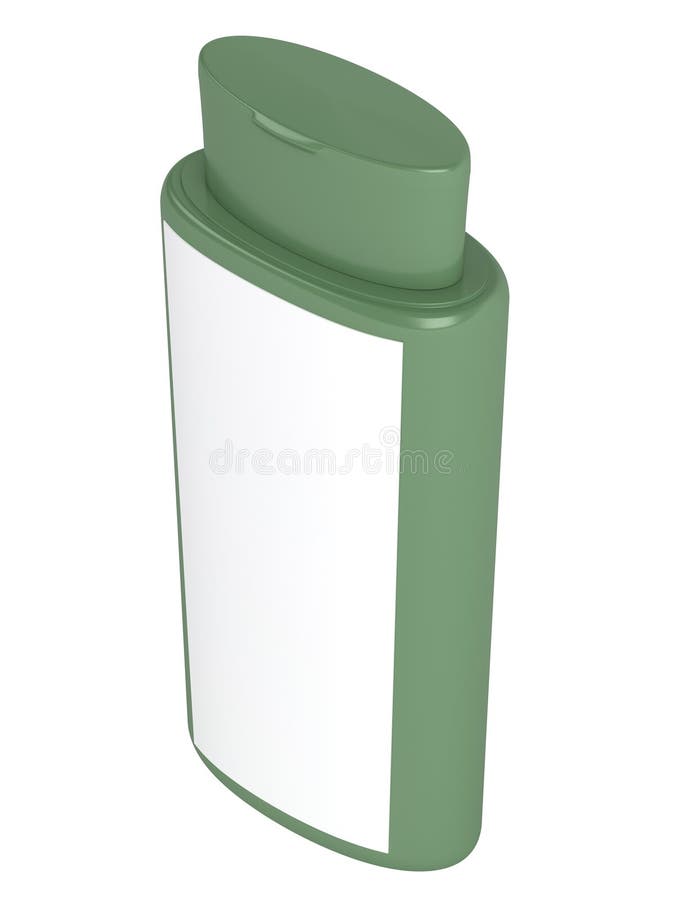 Green Bottle Natural Shampoo Stock Illustration Illustration of