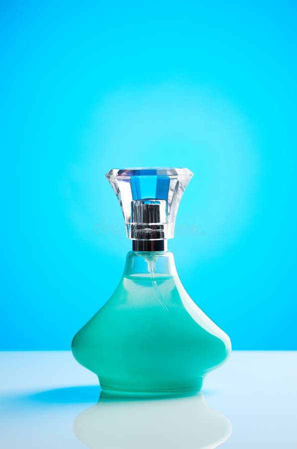 Green Bottle of Perfume for Women Stock Image Image of glass, cosmetics 38855555