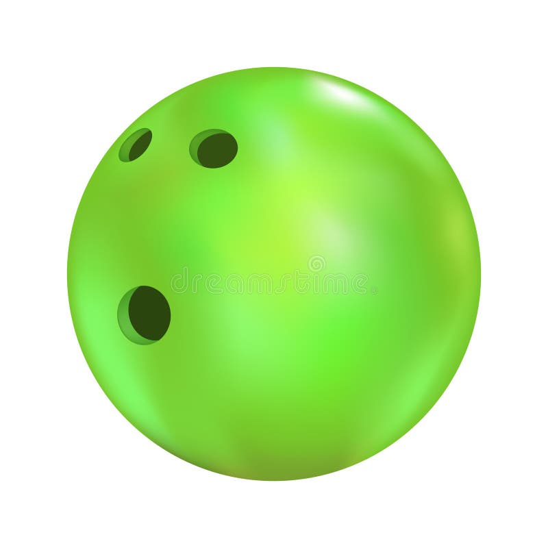 Green Bowling Ball with Flame Stock Vector - Illustration of face