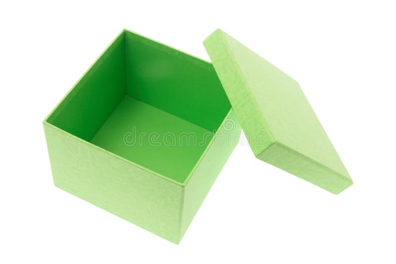 Коробка зеленого цвета