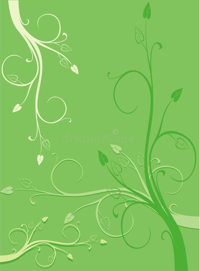 Green branches pattern