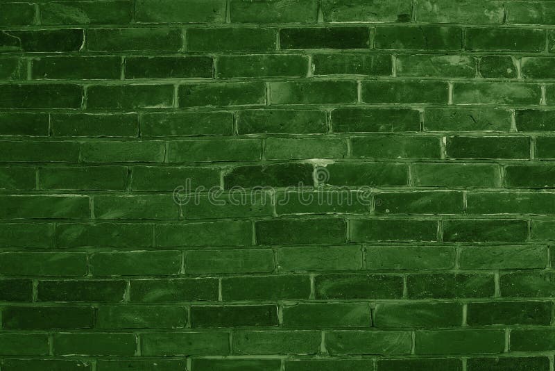 Green Brick Wall Background Stock Image Image of concrete, plaster