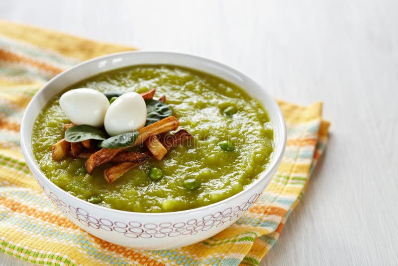 Green broccoli pea soup stock photo. Image of broccoli 24438216