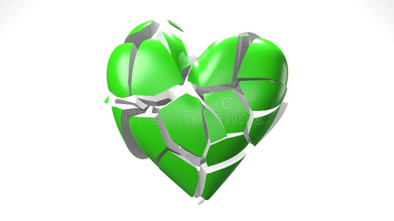 Green Broken Heart Objects In White Background Heart Shape Object Shattered Into Pieces Stock Illustration Illustration Of Falling Break Green Broken Heart Objects In White Background Heart Shape Object Shattered Into Pieces Stock Illustration Illustration Of Falling Break