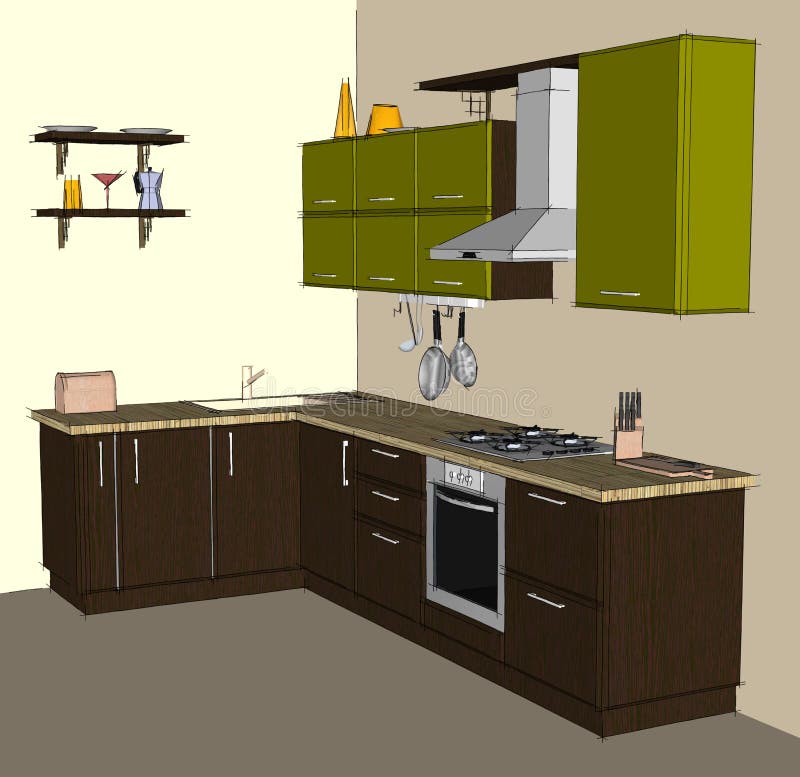 Kitchens In SketchUp - FineWoodworking