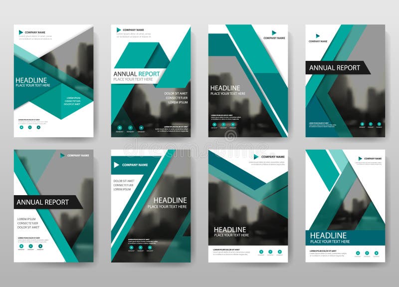 Green bundle annual report brochure flyer design template vector, Leaflet cover presentation abstract flat background vector illustration