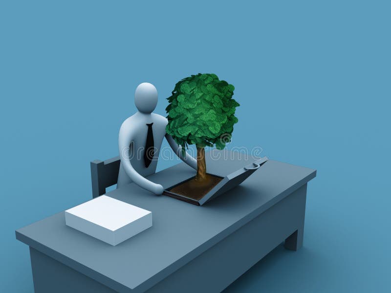 Download Green business stock illustration. Illustration of business - 101356
