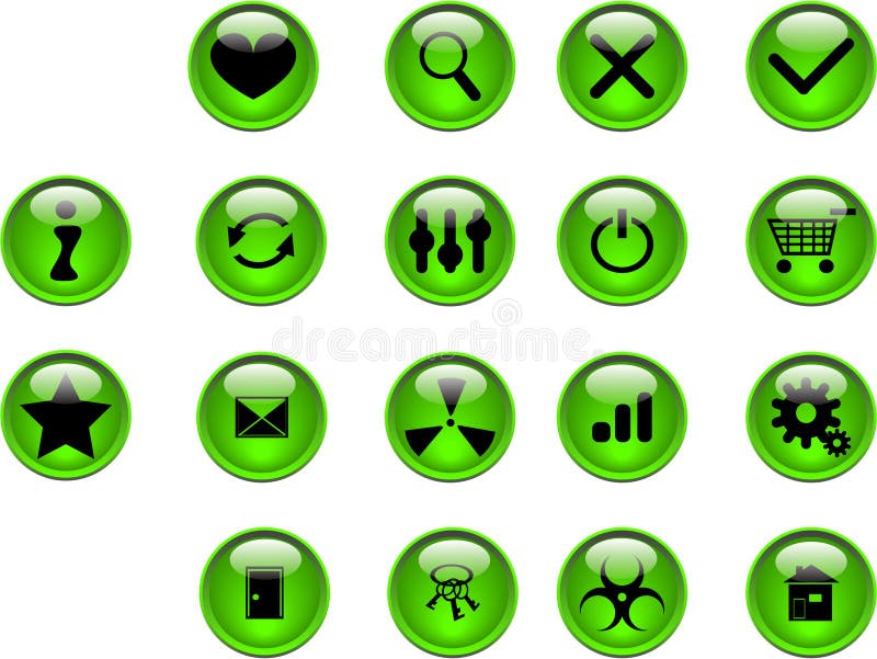 Green buttons