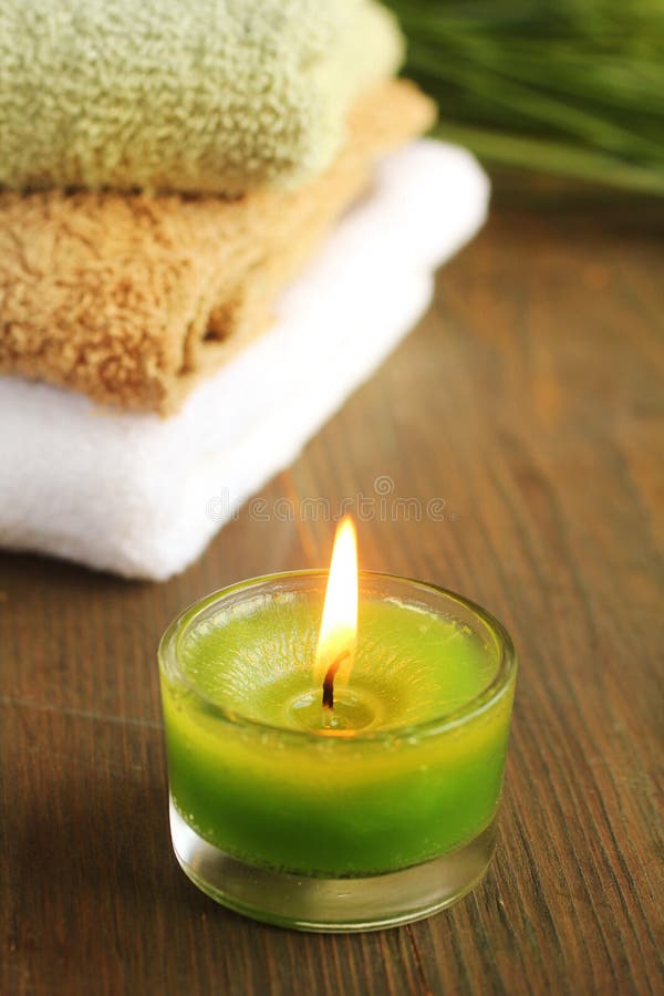 Green candles stock image. Image of healthy, beauty, care 22905253