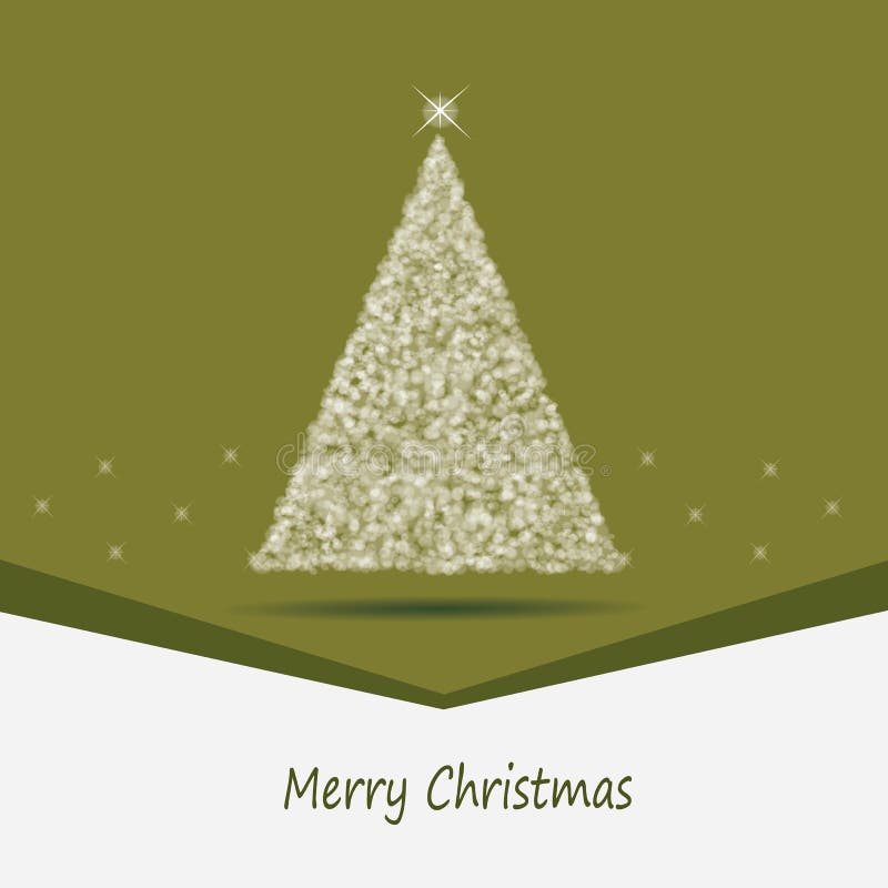 Green Card mit einem Weihnachtsthema stock abbildung Green Card mit einem Weihnachtsthema stock abbildung