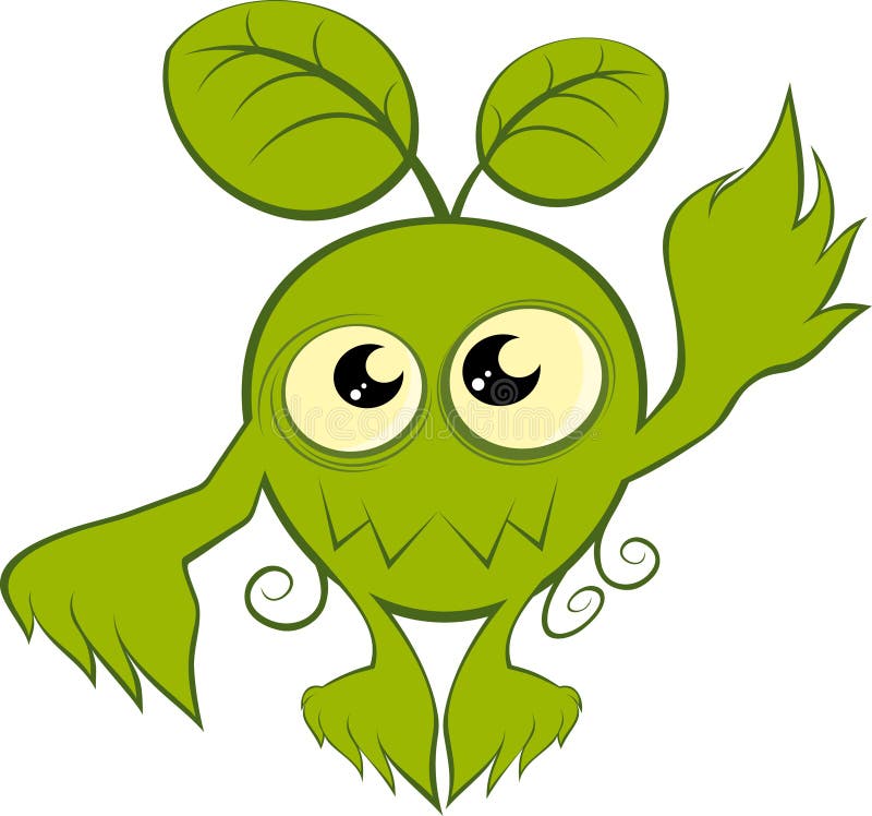 Green Cartoon Nature Monster Stock Vector - Illustration of funny, ecology: 18124811 Green Cartoon Nature Monster Stock Vector - Illustration of funny, ecology: 18124811