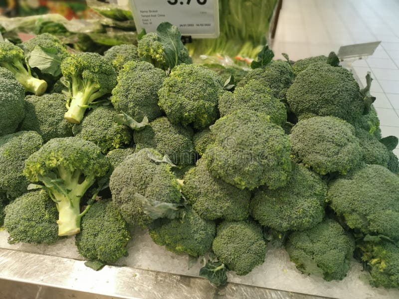 Green Cauliflower is a Hybrid of Broccoli and Cauliflower. Stock Photo