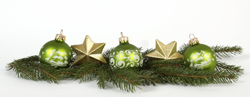 Green Cchristmas balls royalty free stock photos Green Cchristmas balls royalty free stock photos