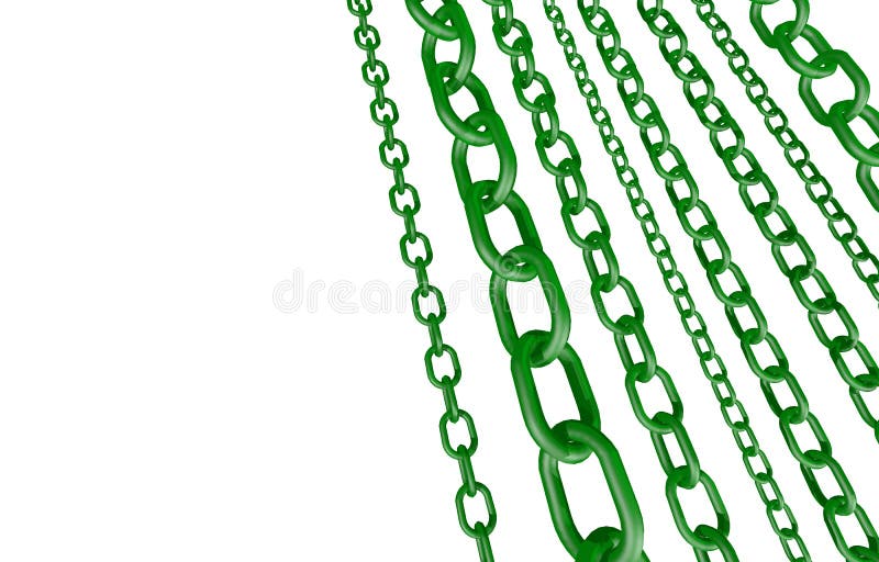 Green chains stock illustration. Illustration of consolidation 52352197