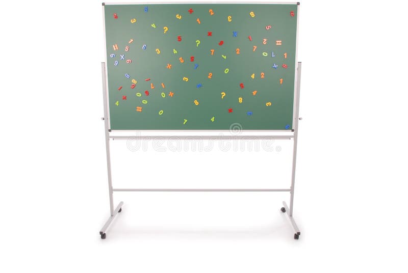 Green Chalkboard with Metal Frame Stock Image Image of metal, college