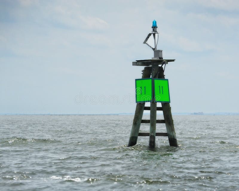 Green Channel Marker stock photo. Image of hampton, home 74615376