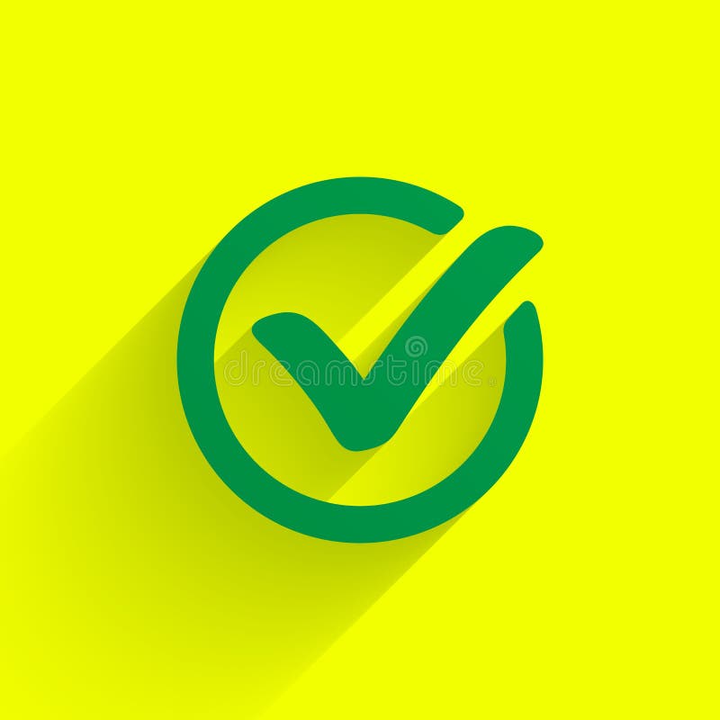 Green check mark. Tick symbol, icon, sign or web button. Vector. royalty free illustration Green check mark. Tick symbol, icon, sign or web button. Vector. royalty free illustration