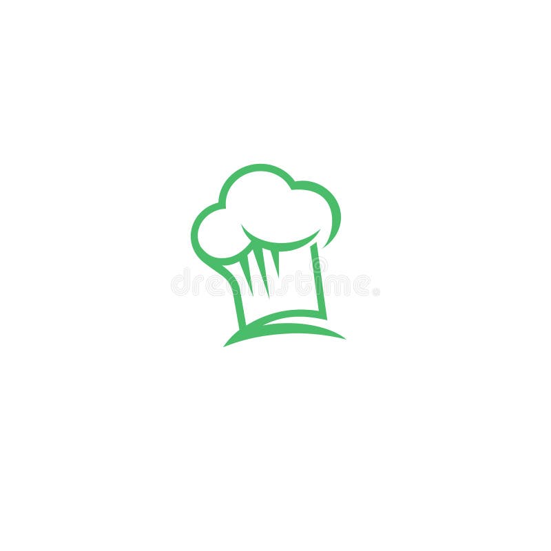 Green Chef Hat Vector Illustration Design. Stock Vector - Illustration
