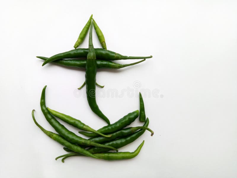 Green Chili Pepper Ganesha God Stock Image Image of gajanan, color