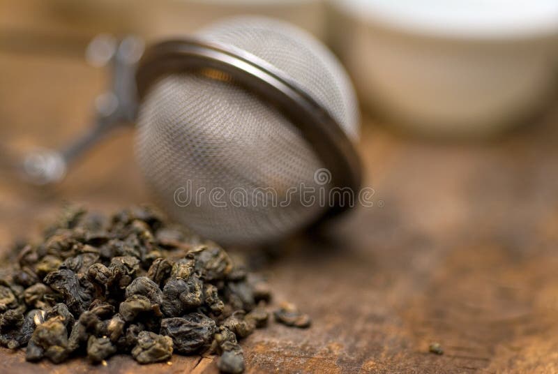 Chinese Green Tea Clay Pot and Cups Stock Image Image of isolated