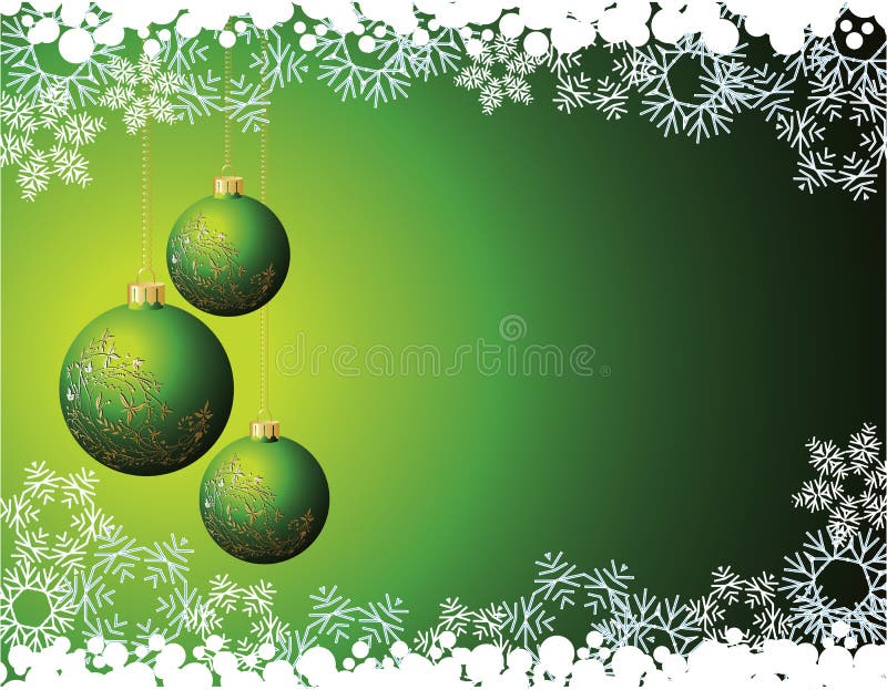 Green christmas background stock vector. Illustration of decoration ...