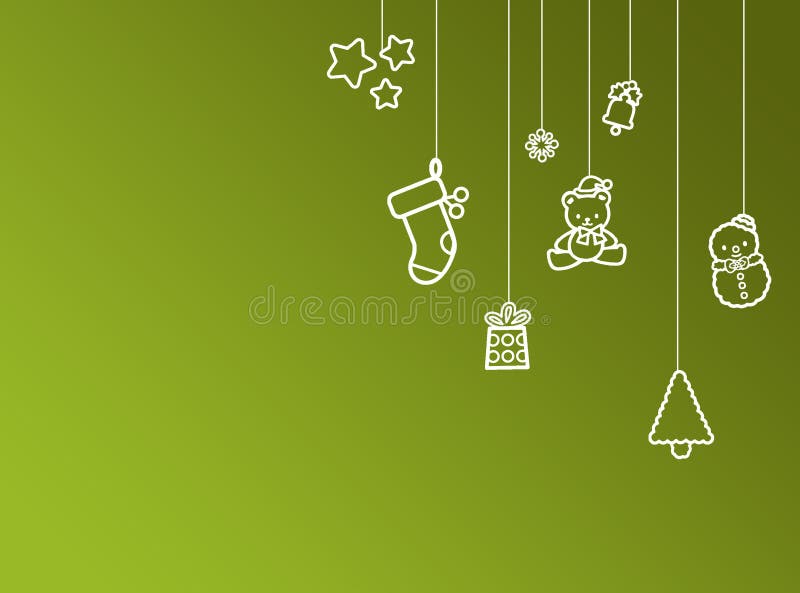 Green christmas background